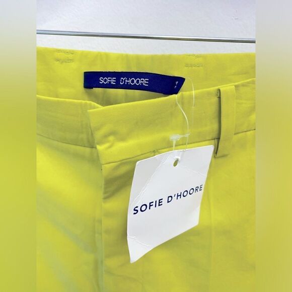 NWT Sofie D'Hoore Piccolo High Waist Straight Cropped Pant Green Sz 4 & 10 - Picture 4 of 8